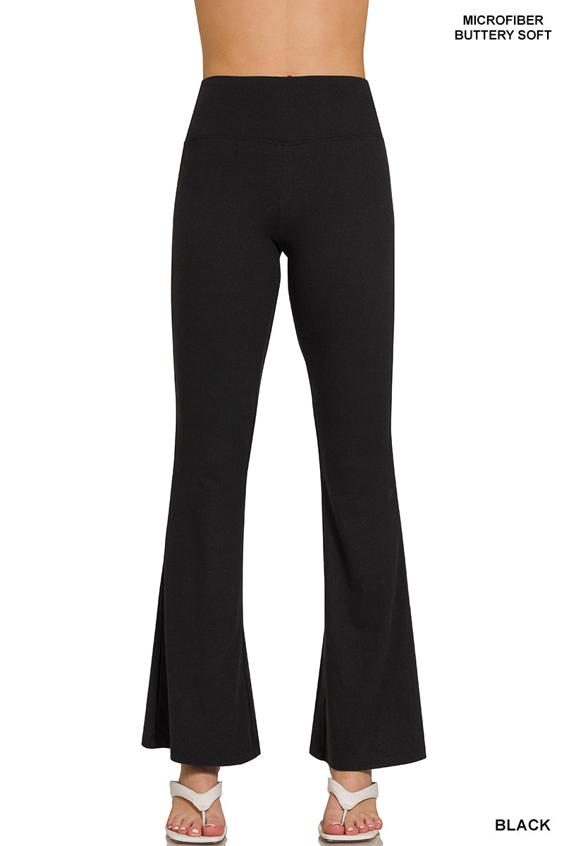 ZENANA Buttery Soft Flare Leg High Waist Yoga Pants