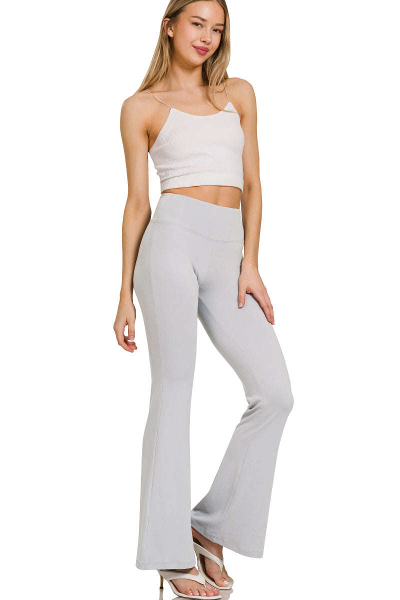ZENANA Buttery Soft Flare Leg High Waist Yoga Pants