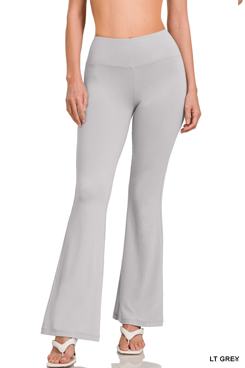 ZENANA Buttery Soft Flare Leg High Waist Yoga Pants