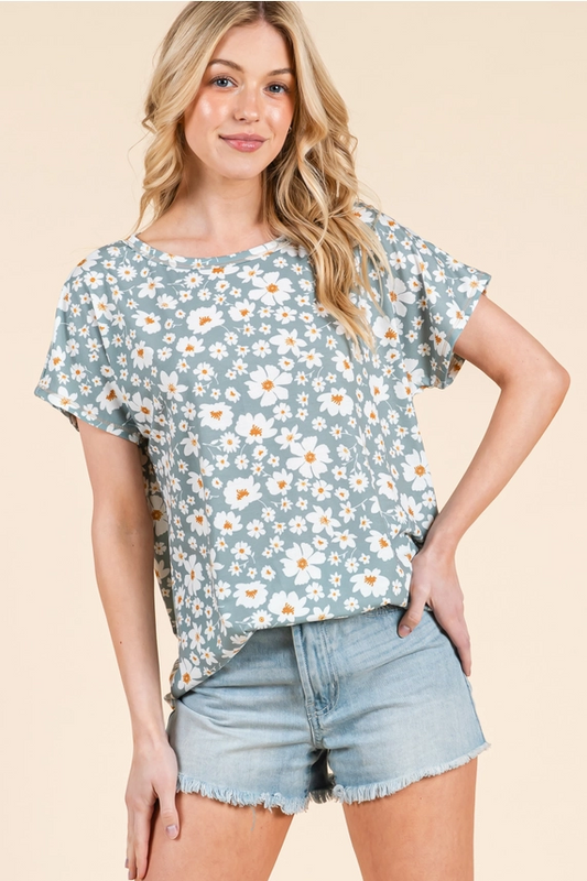 Daisy Delight Relaxed Fit Tee