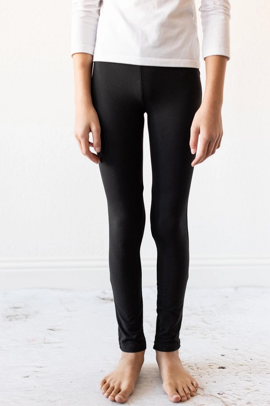 Girl's Black Leggings