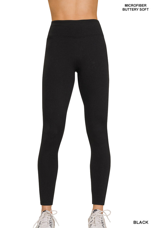 ZENANA Butter Soft Microfiber Waistband Leggings